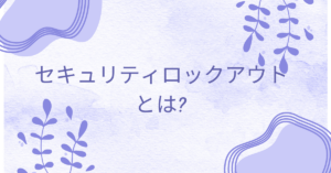 セキュリティロックアウトとは?仕組みと解除方法について解説