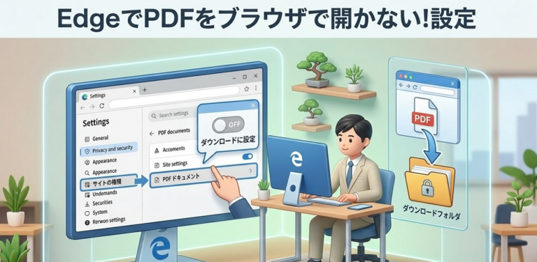 PDFをブラウザで開かないようにする方法!Edge・Chrome別の設定手順 | ロロント株式会社