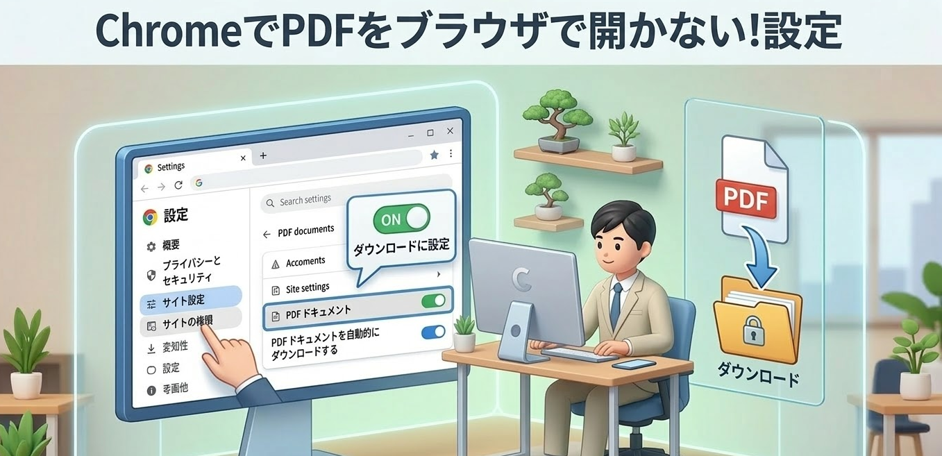 PDFをブラウザで開かないようにする方法!Edge・Chrome別の設定手順 | ロロント株式会社
