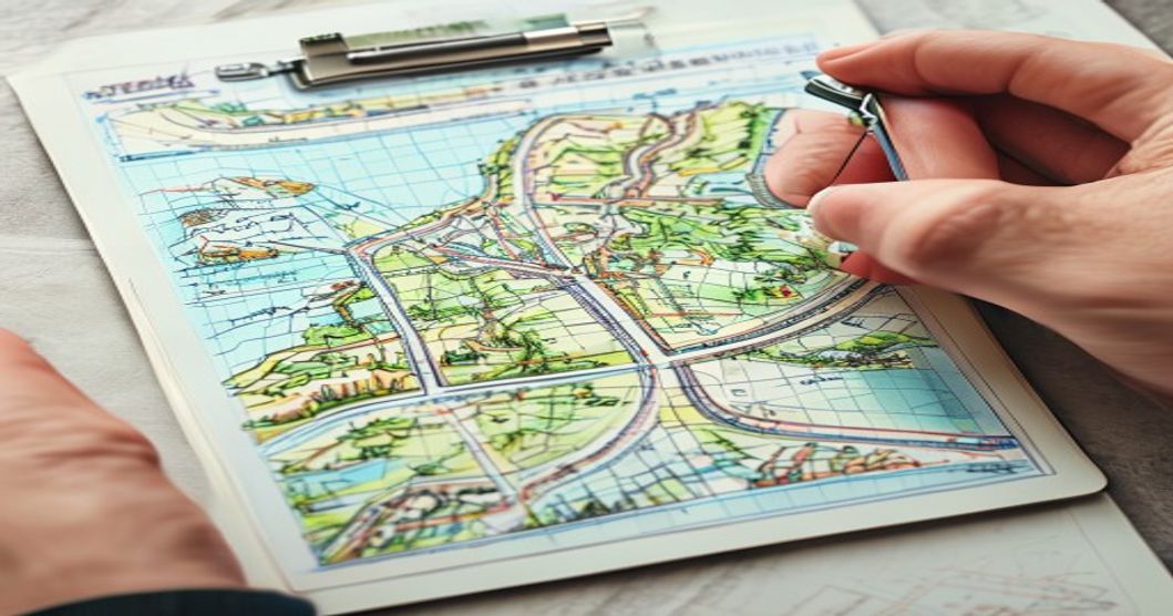 手書きで通勤経路の略図を書くときのコツ