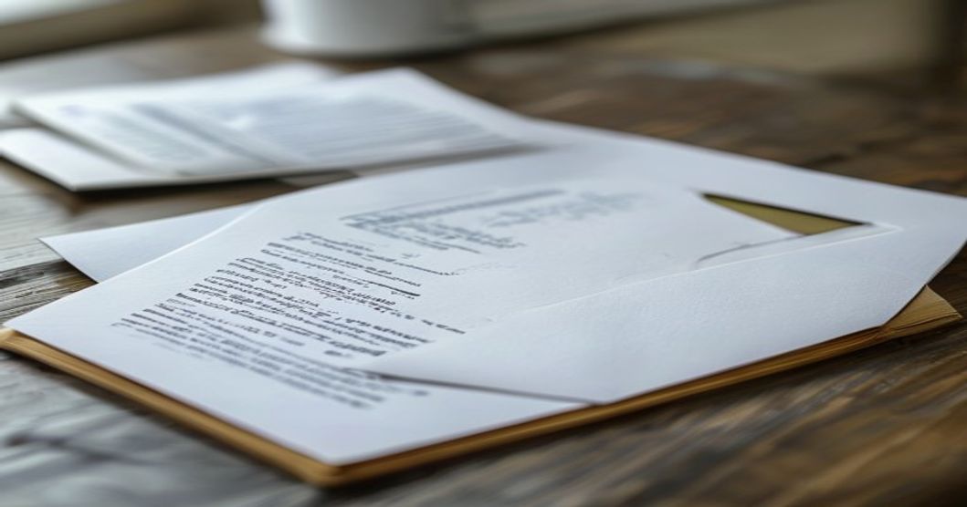 A4封筒に書類を入れる向きと封の仕方